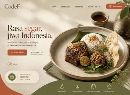Contoh Desain Website Restoran dan Cafe