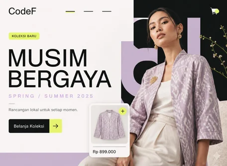 Contoh Desain Website Retail dan Fashion