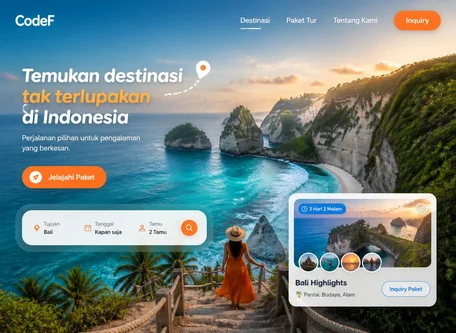Contoh Desain Website Travel dan Wisata