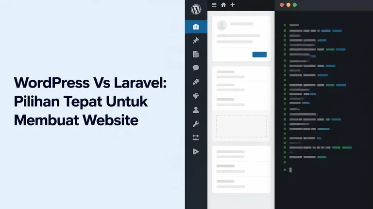 wordpress vs laravel perbandingan dashboard WordPress dan terminal Laravel wordpress vs laravel perbandingan dashboard WordPress dan terminal Laravel