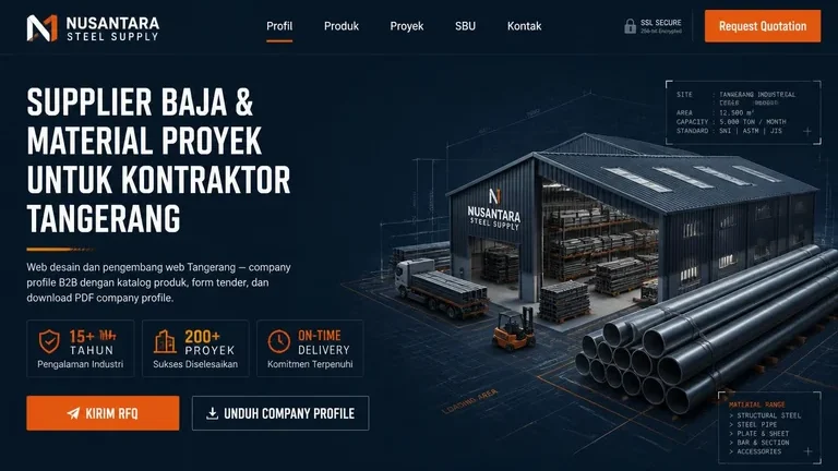 Pembuatan website profesional untuk bisnis di Jakarta