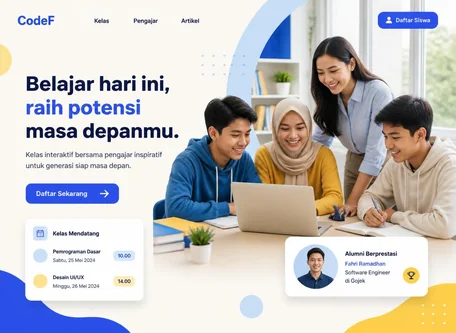 Contoh Desain Website Sekolah