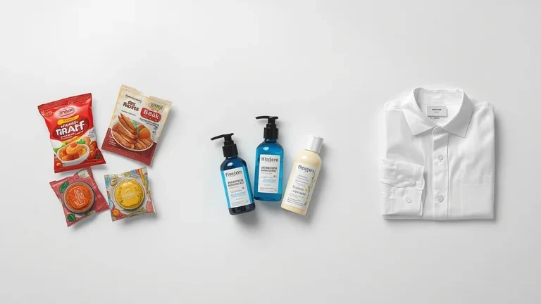 Contoh foto produk makanan skincare dan fashion untuk jasa fotografer produk