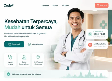 Contoh Desain Website Rumah Sakit Klinik dan Faskes