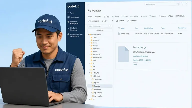 mysql backup database mysqldump validasi file sql gz