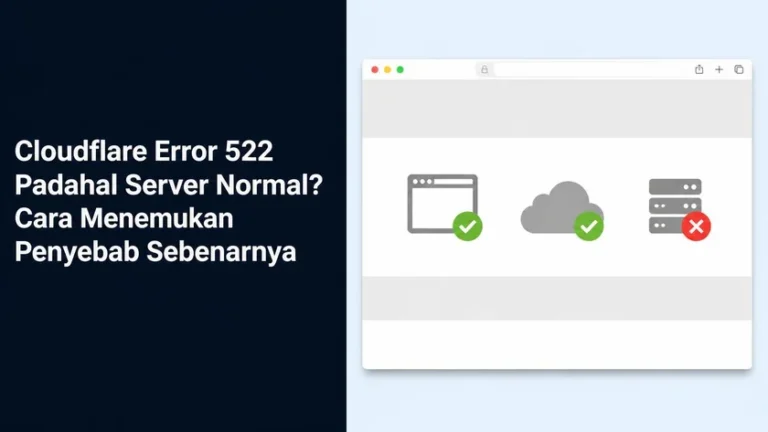 Error 522 Cloudflare: Penyebab Sebenarnya Saat Server Normal