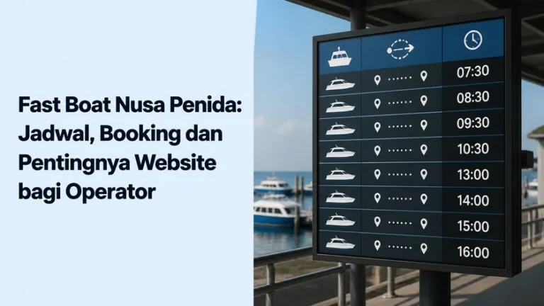 Fast Boat Nusa Penida: Jadwal, Booking dan Pentingnya Website bagi Operator