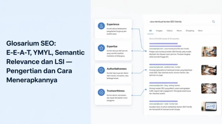 E-E-A-T YMYL semantic relevance komponen Experience Expertise Authoritativeness Trustworthiness E-E-A-T YMYL semantic relevance komponen Experience Expertise Authoritativeness Trustworthiness