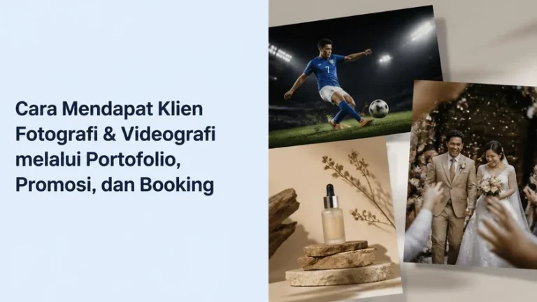 Cara Mendapat Klien Fotografi & Videografi melalui Portofolio, Promosi, dan Booking