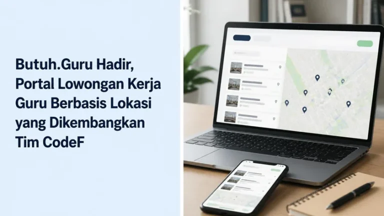 Butuh.Guru Hadir, Portal Lowongan Kerja Guru Berbasis Lokasi yang Dikembangkan Tim CodeF