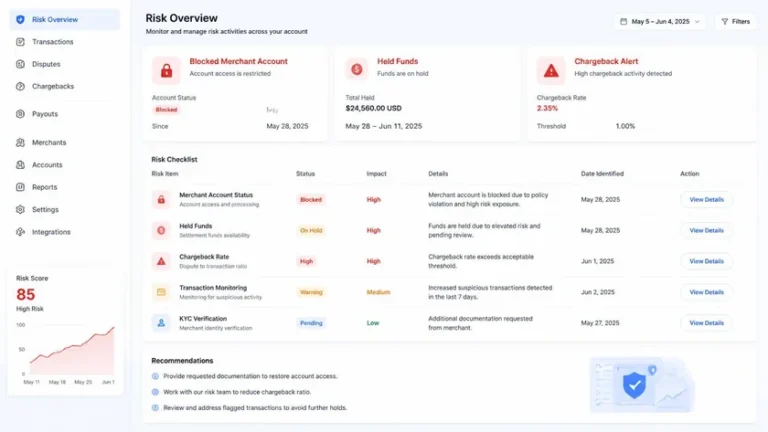 risiko bisnis gestun pemblokiran merchant dan dana tertahan seller