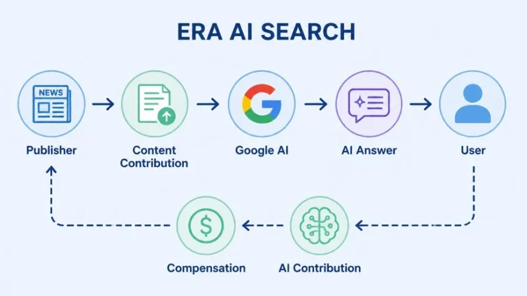 alur konten publisher dipakai AI Overview hingga kompensasi google ai contribution pilot