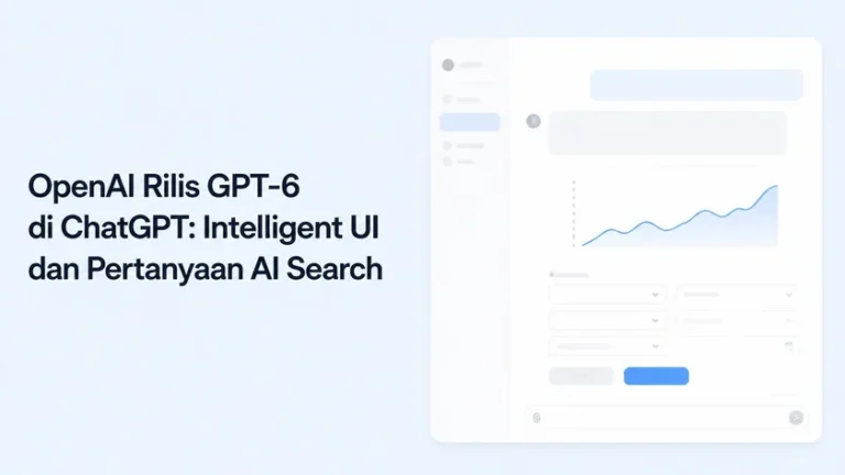 OpenAI Rilis GPT-6 di ChatGPT: Intelligent UI dan Pertanyaan AI Search