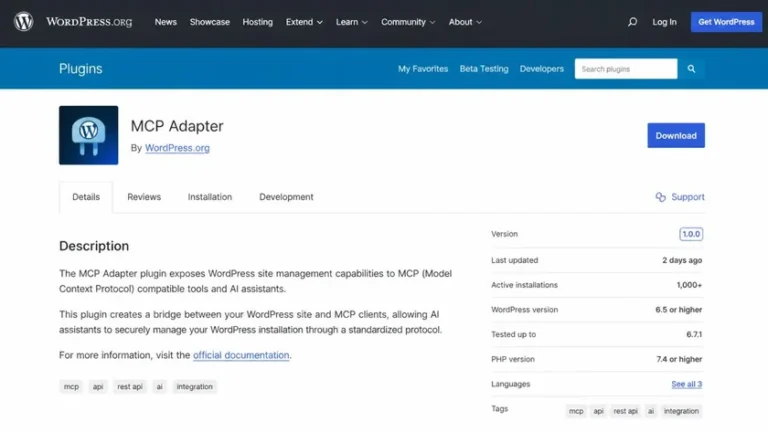 MCP Adapter WordPress Kini di WordPress.org: AI Agent, Server Default, dan Abilities API