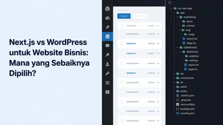 Next.js vs WordPress untuk Website Bisnis: Mana yang Sebaiknya Dipilih?
