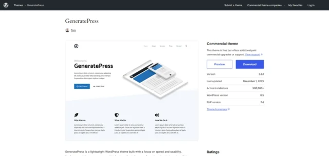 tema wordpress ringan