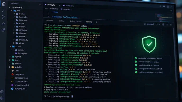 Wajib Update CodeIgniter 4.7.5: Enam Celah Keamanan dan Cara Upgrade Aman